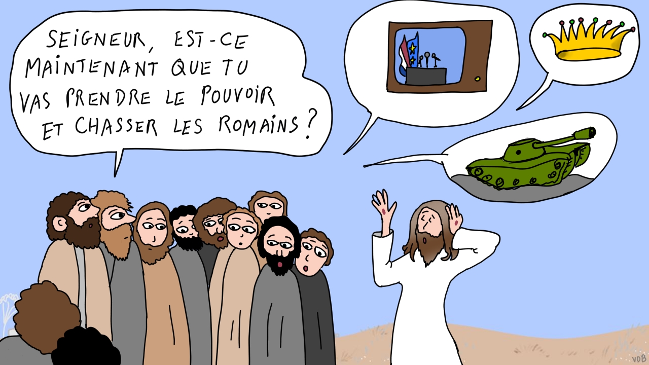 Les Apôtres posent des questions politiques