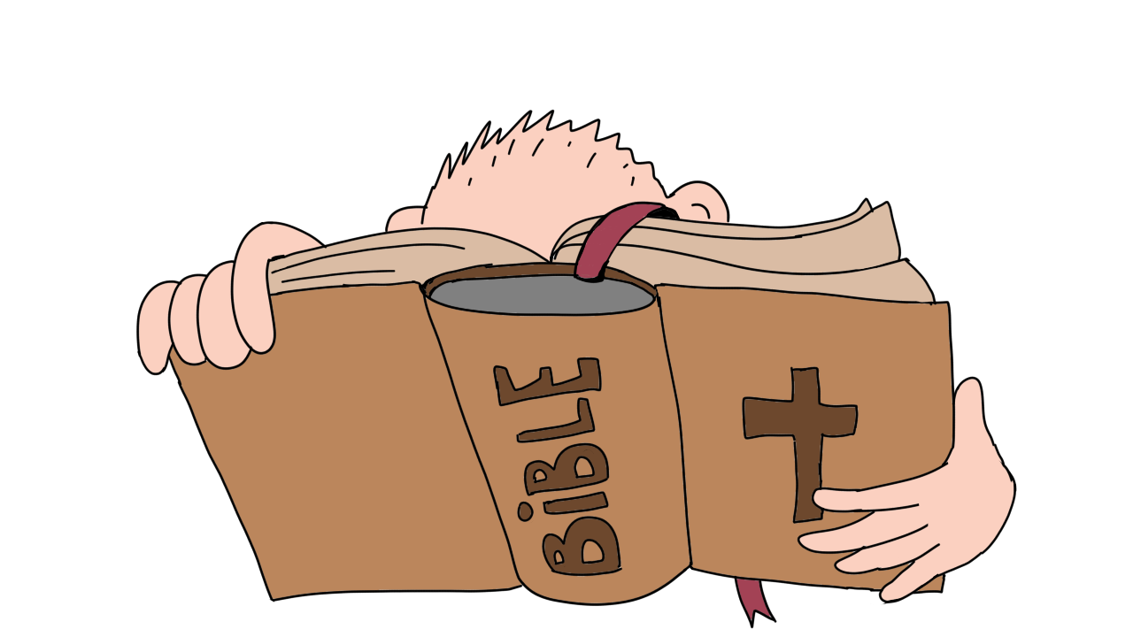 Léo lit la Bible