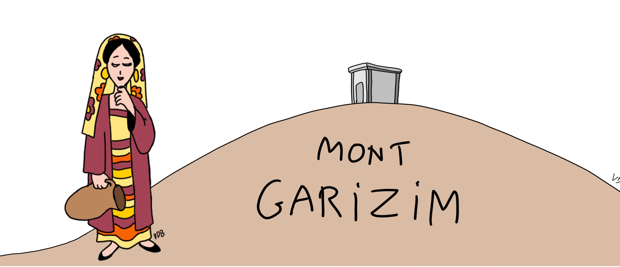 La Samaritaine et le temple sur le Mont Garizim