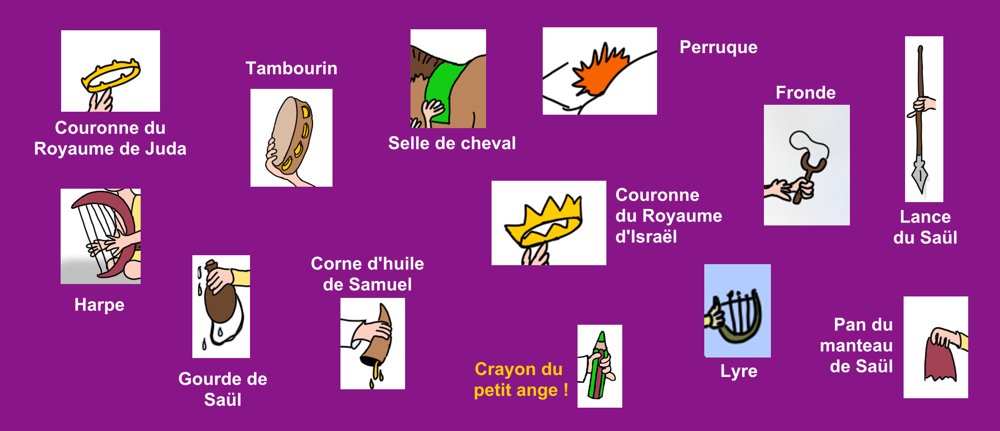Les mêmes dessins, avec des légendes