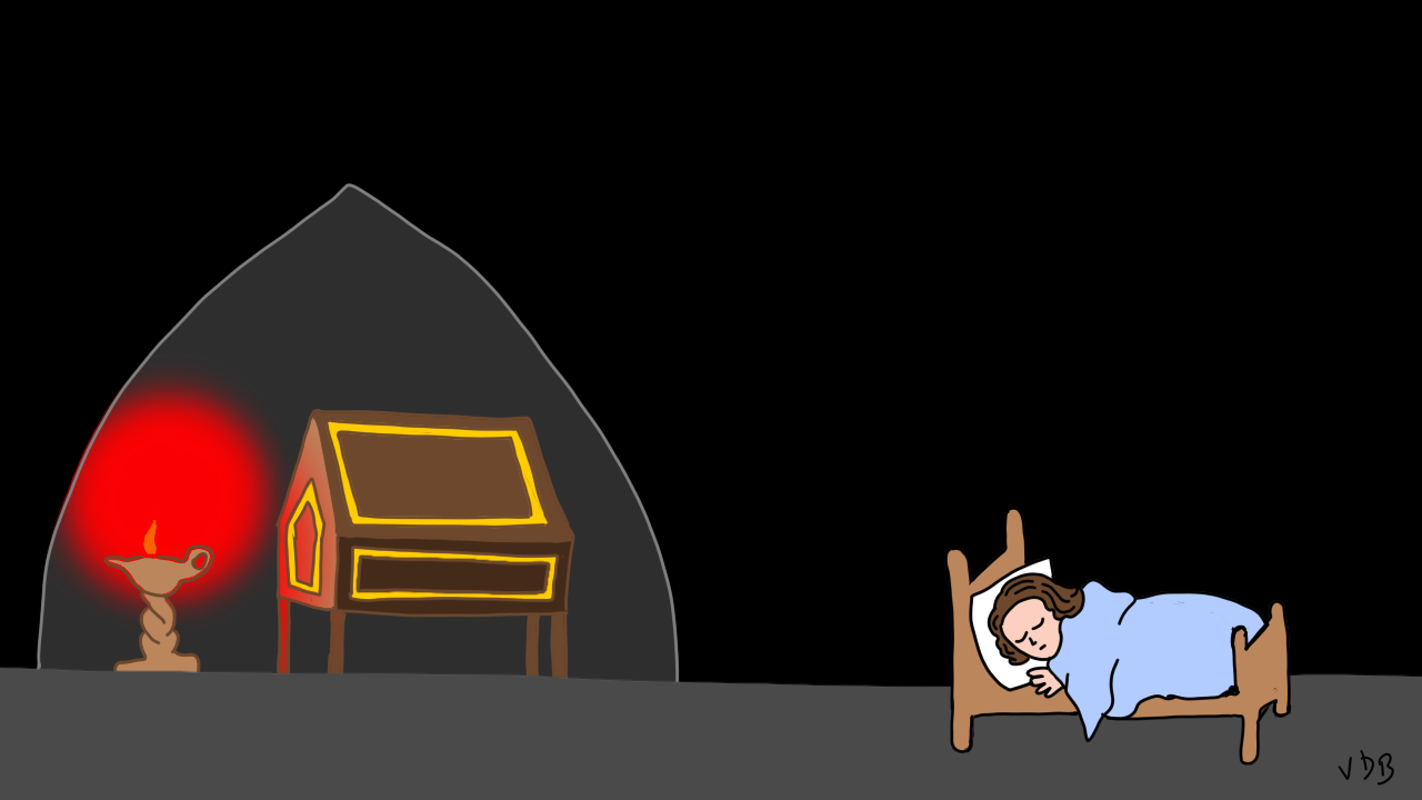 Samuel dort près de l'arche de Dieu
