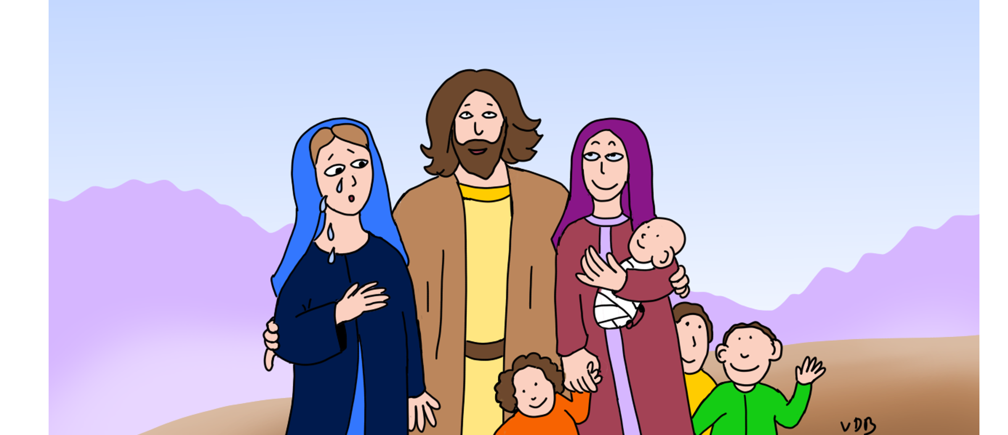 La famille d'Elcana